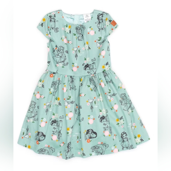 Disney Other - Disney Green A-Line Sundress with Flutter Sleeves